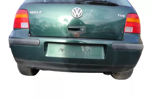 VW Golf 4 Limousine Stoßstange hinten Heckstoßstange Stoßfänger grün LC6M  (182575)