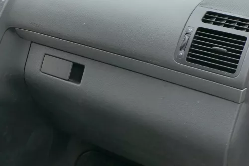 VW Touran Armaturenbrett Verkleidung Klappe Abdeckung Dekor silber netzoptik (182609)