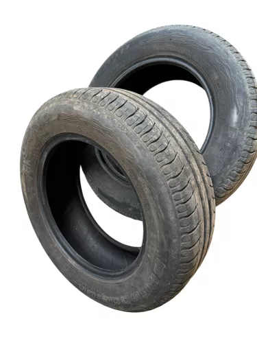 2x VW Golf A3 NUR Reifen 195/65 R15 91H Sommerreifen 2x ca. 6-7 mm NUR REIFEN (182625)