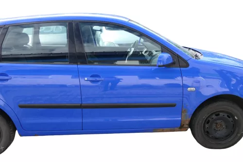 VW Polo 9N 9N3 Tür vorne rechts Beifahrertür 4/5-Türer blau LA5F ohneAnba