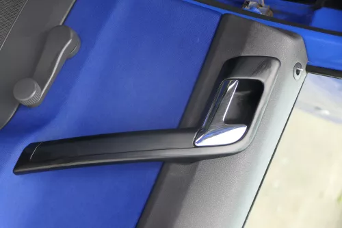 1x VW Polo 9N 9N3 Türverkleidung Verkleidung Tür hinten rechts 4/5-Türer blau (182743)