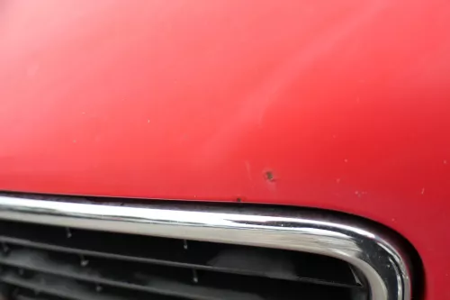 Audi 80 Motorhaube Frontklappe Haube rot LY3H - OHNE Grill (182802)