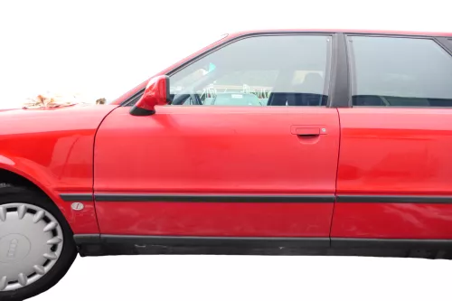 Audi 80 90 Tür vorne links Fahrertür Rahmen Türblatt rot LY3H -ohne Anbauteile (182810)