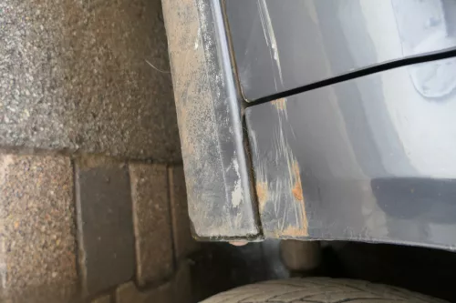 VW Polo 9N3 Kotflügel vorne rechts grau LC7V (183194)