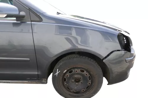 VW Polo 9N3 Kotflügel vorne rechts grau LC7V