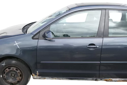 VW Polo 9N 9N3 Tür vorne links Fahrertür grau LC7V 4/5-Türer ohneAnbauteile