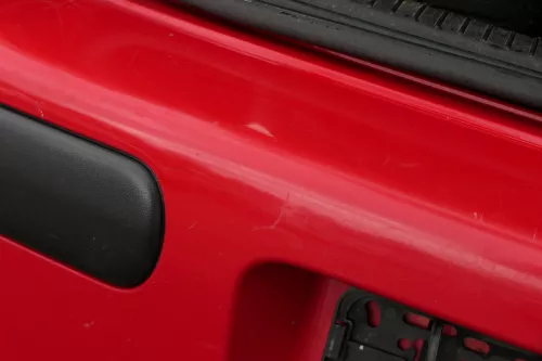 VW Golf 4 Limousine Stoßstange hinten Heckstoßstange Stoßfänger rot LP3G (183219)