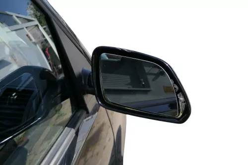 Polo 9N 9N3 mechanischer Spiegel Außenspiegel rechts vorne schwarz L041 Blinker (183236)
