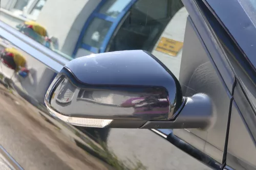 Polo 9N 9N3 mechanischer Spiegel Außenspiegel rechts vorne schwarz L041 Blinker (183236)
