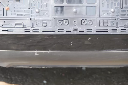 VW Polo 9N 9N3 Stoßstange Heckstoßstange hinten schwarz L041 (183243)