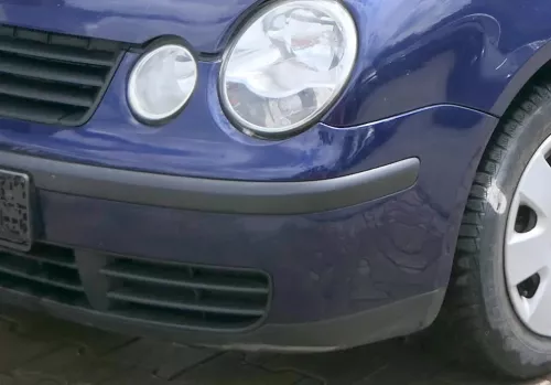VW Polo 9N Stoßstange Frontstoßstange vorne blau LB5N (183325)