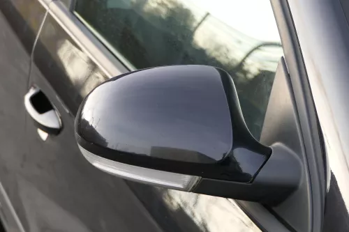 Passat 3C elektrischer Spiegel Außenspiegel rechts +Glas Blinker schwarz LC9X (183359)