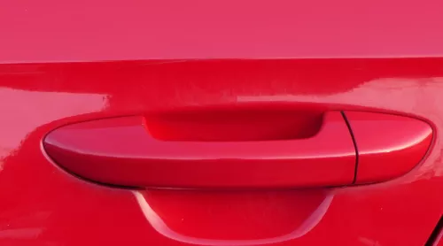 1x VW Passat 3C Türgriff Tür Griff vorne  links / rechts außen rot LY3D (183383)