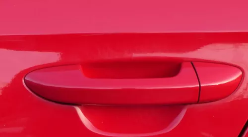 1x VW Passat 3C Türgriff Tür Griff vorne  links / rechts außen rot LY3D