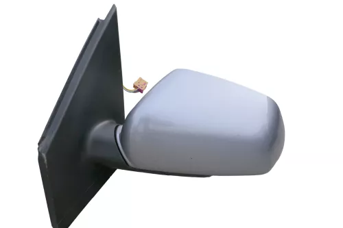 VW Polo 9N 9N3 mechanisch Spiegel Außenspiegel links vorne grau LA7R Blinker (183423)