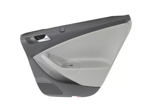 1x VW Passat 3C Kombi Türverkleidung Verkleidung Tür grau Leder Sonnenrollo rech
