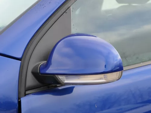 VW Golf 5 1K elektrischer Spiegel Außenspiegel links mit Blinker blau LC5J (183508)