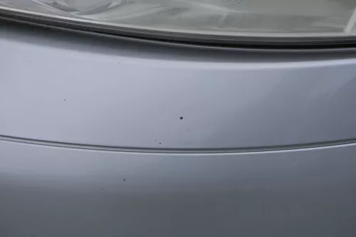 VW Fox 5Z Stoßstange vorne Stoßfänger silber LA7W mit Grill (183548)