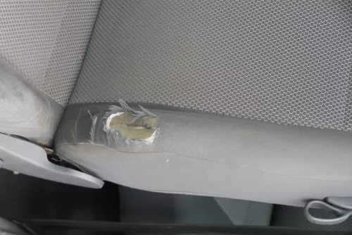 VW Fox Sitz Fahrersitz vorne links OHNEAirbag höhenverstellbar (183549)