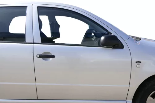 Skoda Fabia 6Y Kombi Limousine Tür vorne rechts Beifahrertür grau silber LF7T