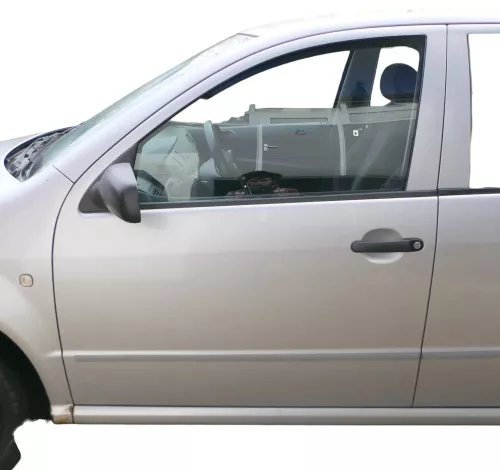 Fabia 6Y Kombi + Limousine Tür vorne links Fahrertür grau LF7T silber ohneAnba