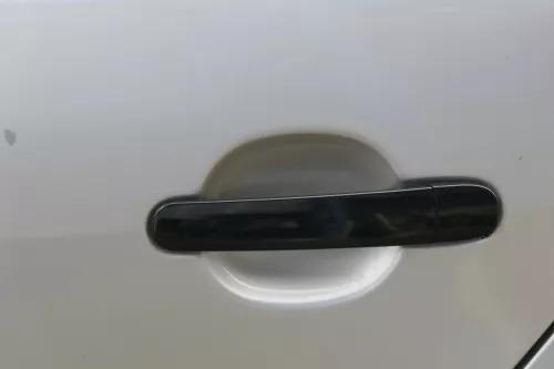 Skoda Fabia 6Y Limousine Schrägheck Tür hinten links grau silber LF7T (183677)