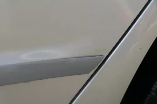 Skoda Fabia 6Y Limousine Schrägheck Tür hinten links grau silber LF7T (183677)
