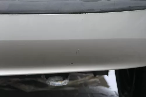 Skoda Fabia 6Y Schrägheck Stoßstange hinten Heckstoßstange grau silber LF7T (183678)