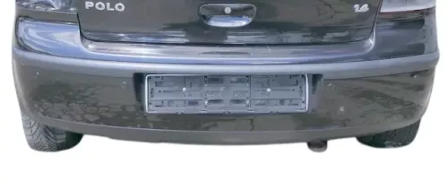 VW Polo 9N 9N3 Stoßstange Heckstoßstange hinten schwarz LC9Z - Einparkhilfe PDC