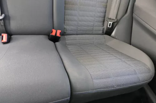 VW Polo 9N 9N3 Sitz Rückbank Sitzfläche Sitze 3 Punkt Gurt hinten blau OHNEKopfs (183806)
