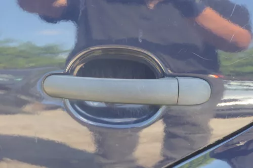 VW Golf 4 Bora Tür hinten links nur Kombi / Variant blau LA5G - ohne Anbauteile (183895)