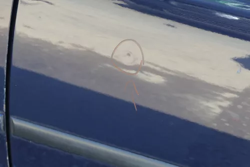 VW Golf 4 Bora Tür hinten links nur Kombi / Variant blau LA5G - ohne Anbauteile (183895)