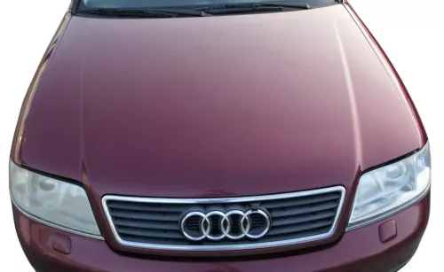 Audi A6 4B Motorhaube Klappe vorn (bis ca. Ende 2001) rot LZ3L mit Grill