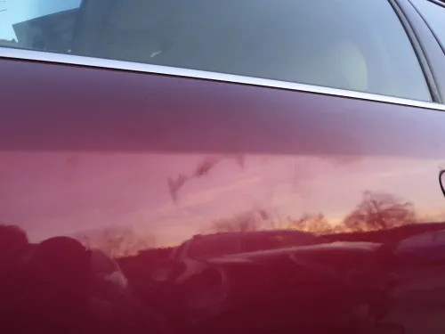 Audi A6 4B C5 Tür nur Türblatt vorne links Fahrertür rot LZ3L - ohne Anbauteile (184088)