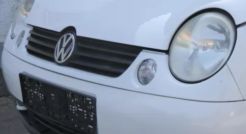 VW Lupo 6X Kühlergrill Grill Grillleiste vorne Leiste weiß LB9A vorn (184164)