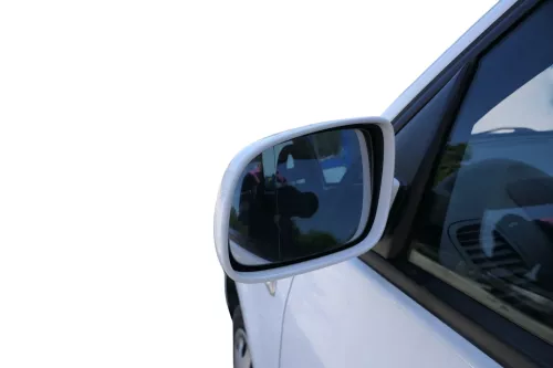 VW Lupo Arosa elektrischer Spiegel Außenspiegel links weiß LB9A (184166)