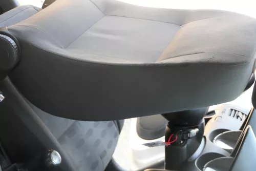 Seat Arosa VW Lupo Sitz vorn links Fahrersitz Höhenverstellung schwarz dunkel (184172)