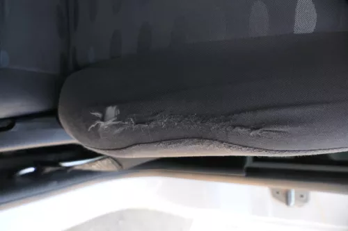 Seat Arosa VW Lupo Sitz vorn links Fahrersitz Höhenverstellung schwarz dunkel (184172)