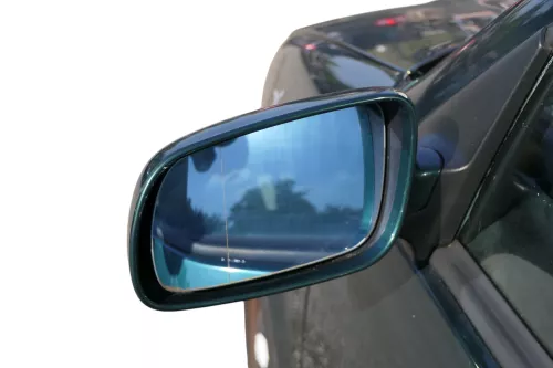 VW Golf 4 Bora elektrischer Spiegel vorne links Außenspiegel grün LC6M Glas (184178)