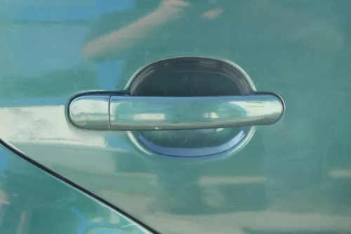 VW Golf 4 Bora Tür hinten rechts nur Kombi / Variant grün LC6M -ohne Anbautei (184183)