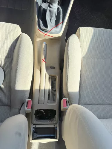 VW Golf 4 Bora Mitteltunnel Aschenbecher hinten Verkleidung Becherhalter beige  (184196)