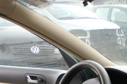 Golf 4 1J A-Säulen Verkleidung vorne R+L Abdeckung Airbag 4-Türer beige besch  (184198)