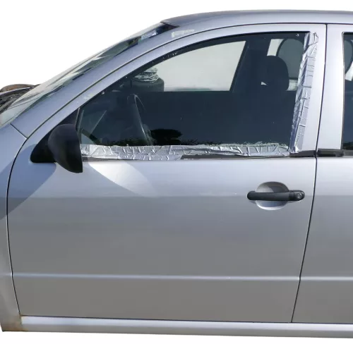 Fabia 6Y Kombi + Limousine Tür vorne links Fahrertür grau LF7T silber ohneAnba