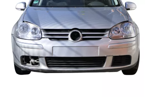 VW Golf 5 1K V Stoßstange vorne Frontoßstange Stoßfänger silber LA7W (184413)