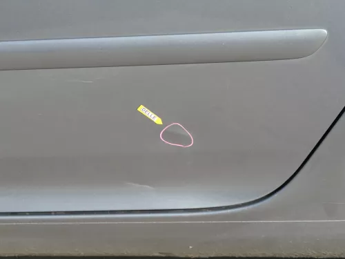 Golf 5 V 1K Tür Türrahmen hinten links 4/5-Türer grau LA7T -ohneAnbautei (184451)