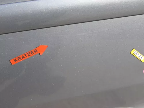 Golf 5 V 1K Tür Türrahmen hinten links 4/5-Türer grau LA7T -ohneAnbautei (184451)