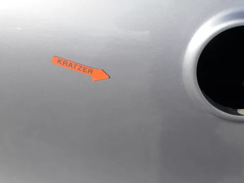 VW Golf 5 V Heckklappe hinten Kofferraumklappe + Scheibe grau LA7T (184453)