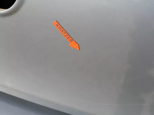 VW Golf 5 V Heckklappe hinten Kofferraumklappe + Scheibe grau LA7T (184453)