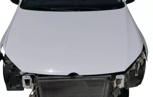 VW Polo 6R 6C Motorhaube Klappe vorn vorne weiß LB9A  - DELLE Knick Bilder! (184493)