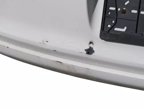 VW Polo 6R Stoßstange Heckstoßstange hinten weiß LB9A   -  MÄNGEL  BILDER ! (184501)